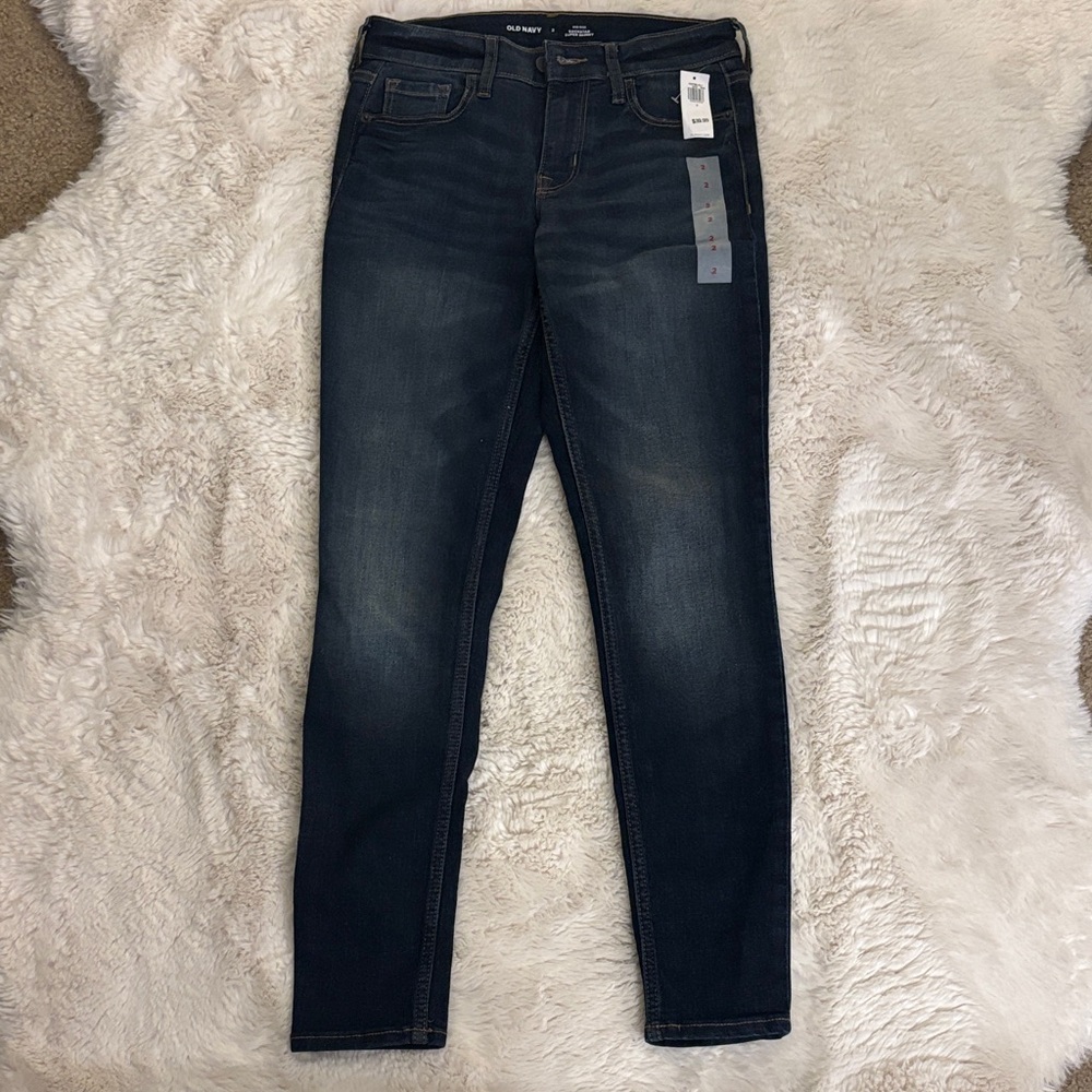 Old Navy Women's Dark Indigo Skinny Jeans